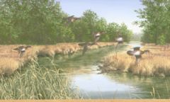 Duck Hunters Dream Wallpaper Border HG546B