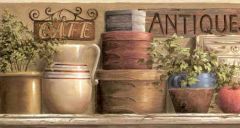 Plaques and Signs Wallpaper Border