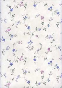 Textured Lilac and Rose Flower Wallpaper