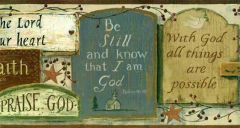 Inspirational Signs Wallpaper Border