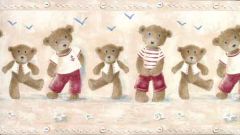 Red Ahoy Shipmate Wallpaper Border