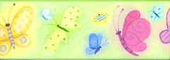 Flying Butterflies Wallpaper Border