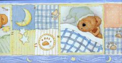 Bedtime Bear Wallpaper Border