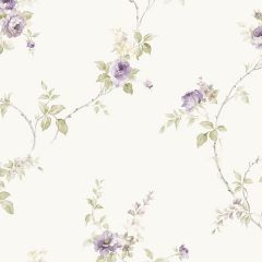 IM36401 In-Reg White Wedding Trail Wallpaper Beige, Purple, Yellow Silk Impressions 2 Norwall Wallcovering