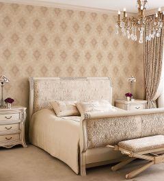 IM36428 In-register Silk Damask Wallpaper Beige, Cream, Metallic Gold Impressions 2 Norwall Wallcovering