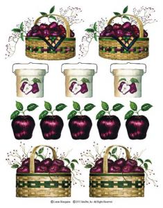 Apple Basket Wallpaper Cutouts