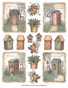 Outhouse Wallpaper Cutouts