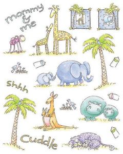 Baby Safari Wallpaper Cutouts