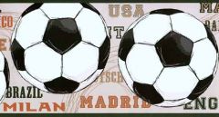 Mens World Cup Soccer Wallpaper Border JE3542BD- 3 Rolls Left