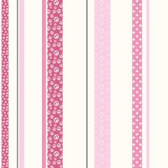 Friends Forever Patterned Stripe Wallpaper