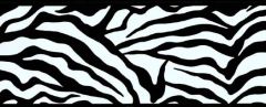 Black and White Zebra Print Wallpaper Border