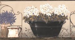 Hydrangea Agate Wallpaper Border
