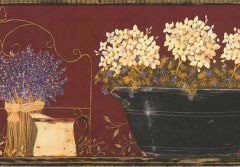 Memory Lane Hydrangea Wall Paper Border