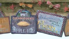Tan Homemade Treats Wallpaper Border