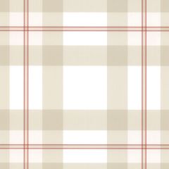 KB25578 Bocconcini Plaid Wallpaper Red, Light Beige Kitchen Elements Norwall Wallcovering