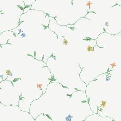 KE29903 Small Trail Wallpaper Green, Blue, Yellow Kitchen Elements Norwall Wallcovering
