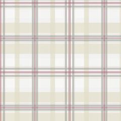 KE29913 Plaid Wallpaper Red, Beige, Grey Kitchen Elements Norwall Wallcovering