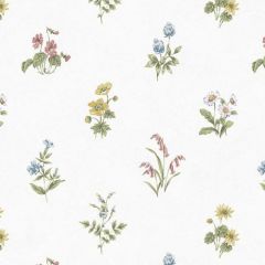 KE29935 Garden Spot Wallpaper Red, Yellow, Blue Kitchen Elements Norwall Wallcovering