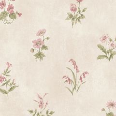 KE29937 Garden Spot Wallpaper Beige, Pink Kitchen Elements Norwall Wallcovering