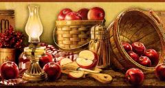Basket of Apples Wallpaper Border