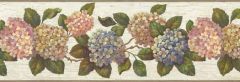 Off White Hydrangea Wall Paper Border