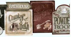 Old Time Powder Room Wall Paper Border