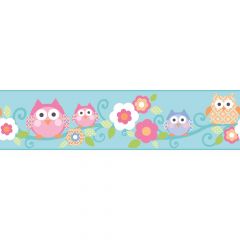 Owl Branch Whimsical Wallpaper Border KS2213BD
