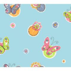 Butterfly Circle Floral Wallpaper KS2256