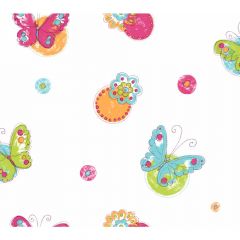 Bold and Bright Butterfly Circle Wallpaper KS2260