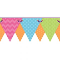 Cool Kids Geometric Pennant Border