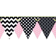 Cool Kids Geometric Pennant Border
