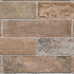LL29534 Swiss Brick Wallpaper Red, Brown Texture Style 2 Norwall Wallcovering