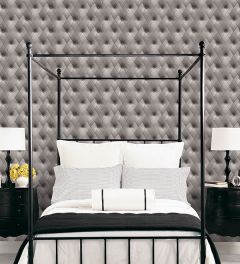 LL29571 Buttonback Wallpaper Grey, Black Illusions Norwall Wallcovering