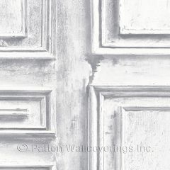 LL36209 Wood Panel Wallpaper White, Grey Illusions Norwall Wallcovering