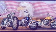 American Motorcycle Wallpaper Border