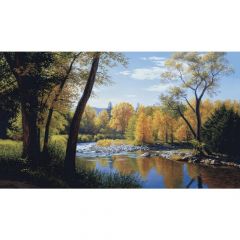 Lake Forest Lodge When Summer Turns Autumn Mural
