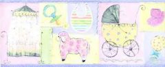 Nursery Items Wallpaper Border