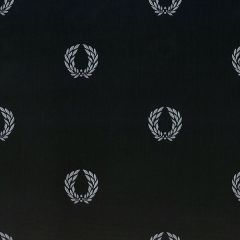 MD29413 In Register Laurel Leaf Wallpaper Black, Metallic Silver Silk Impressions 2 Norwall Wallcovering