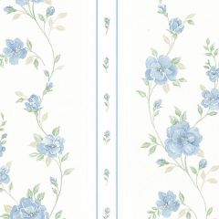 MD29440 In Register Rose Stripe Wallpaper Blue, Green Silk Impressions 2 Norwall Wallcovering