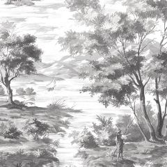 MH36513 La Campagne Wallpaper Black , White Manor House Norwall Wallcovering