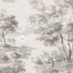 MH36516 La Campagne Wallpaper Black, Taupe Manor House Norwall Wallcovering