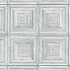 MH36524 Parquet Wallpaper Blue, Ivory Manor House Norwall Wallcovering