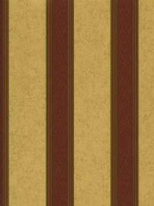 Burgundy and Tan Stripe Wallpaper