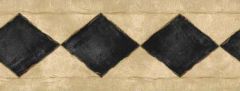 Black Diamond Architectural Wallpaper Border