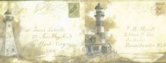 Nautical Postcard Wallpaper Border NT5812BD