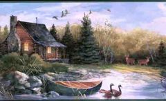Hunters Retreat Wallpaper Border