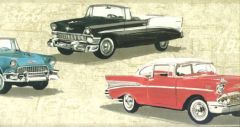 Beige Chevy Wall Border