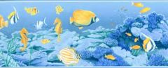 Blue Life Underwater Wallpaper Border OA72888