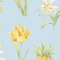 PA34238 Botanical Floral Wallpaper Blue, Green, Yellow Paradise Norwall Wallcovering