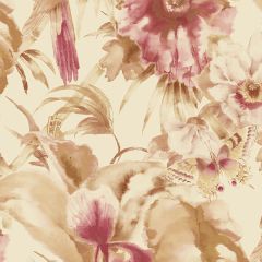 PA34240 Palm Beach Parrot Wallpaper Red, Cream, Tan Paradise Norwall Wallcovering